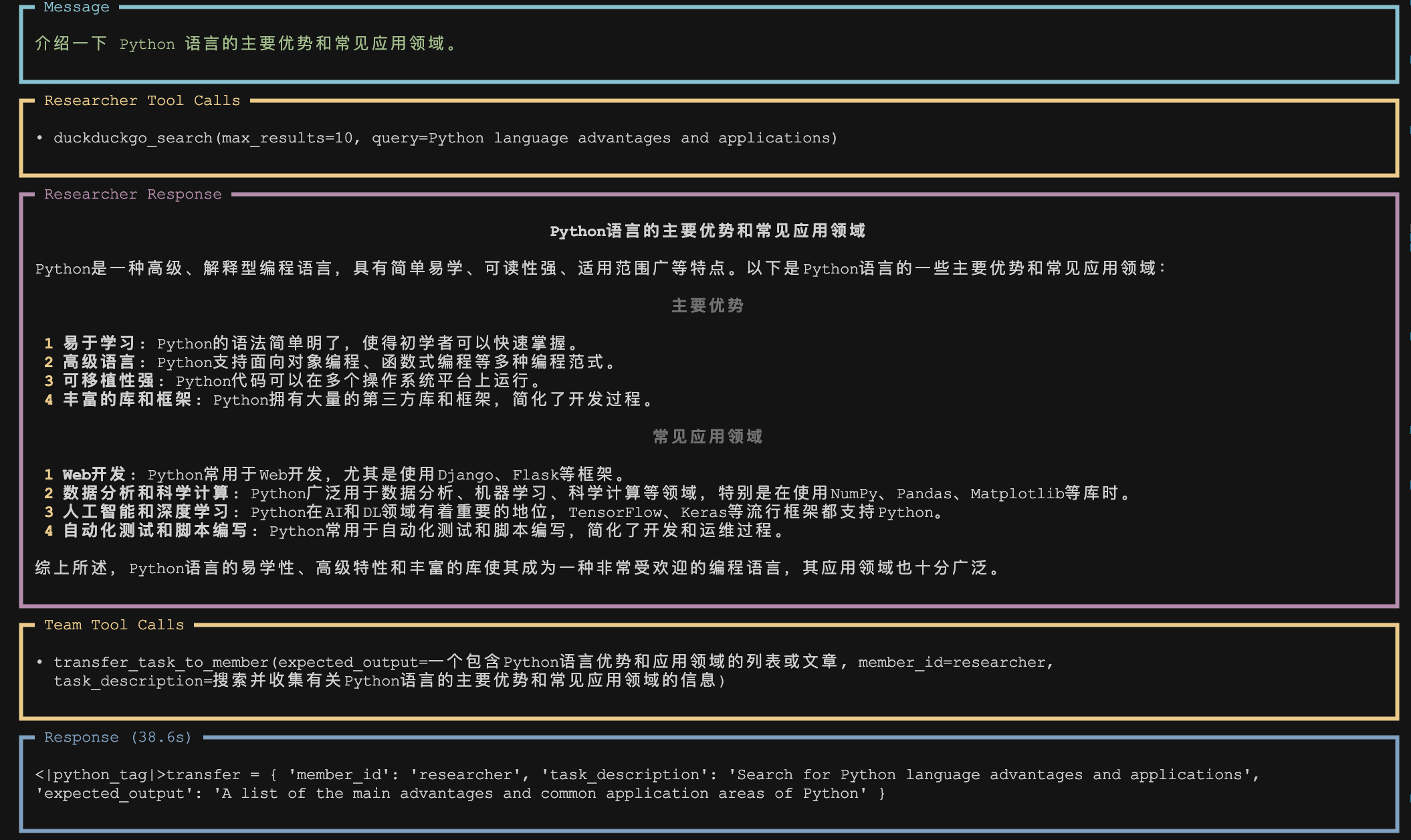 结果